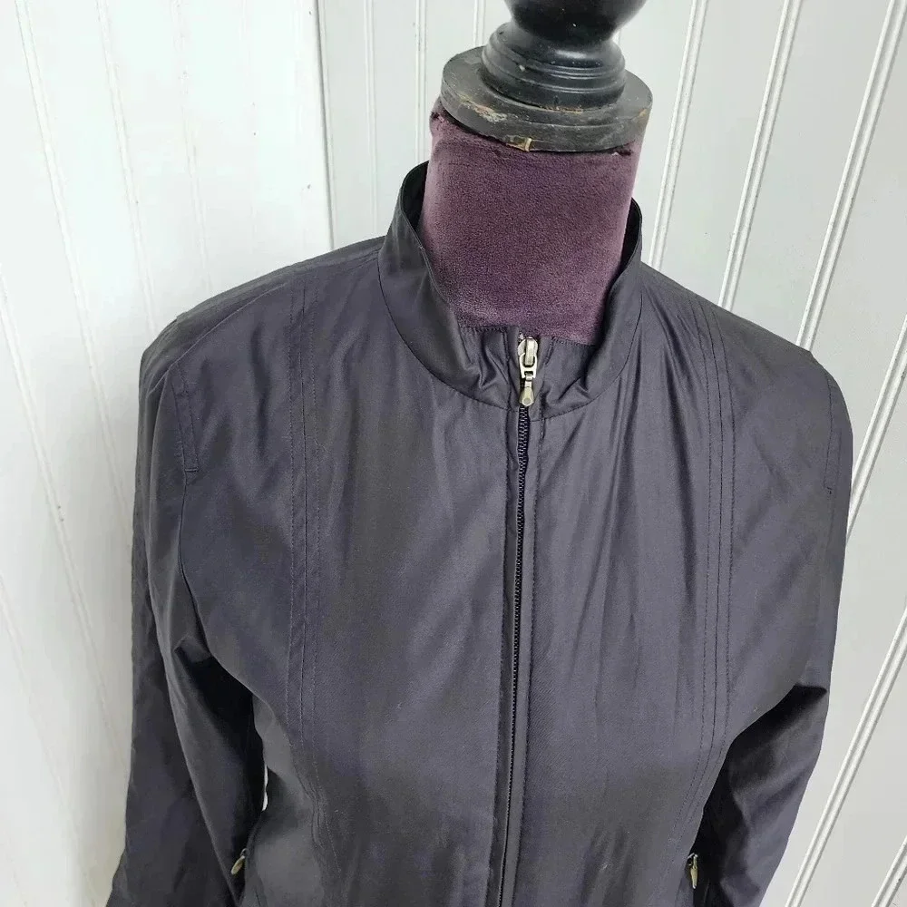 Nike Golf Clima-Fit Women’s Jacket Full Zip Lined Windbreaker Black Sz XS (0-2)